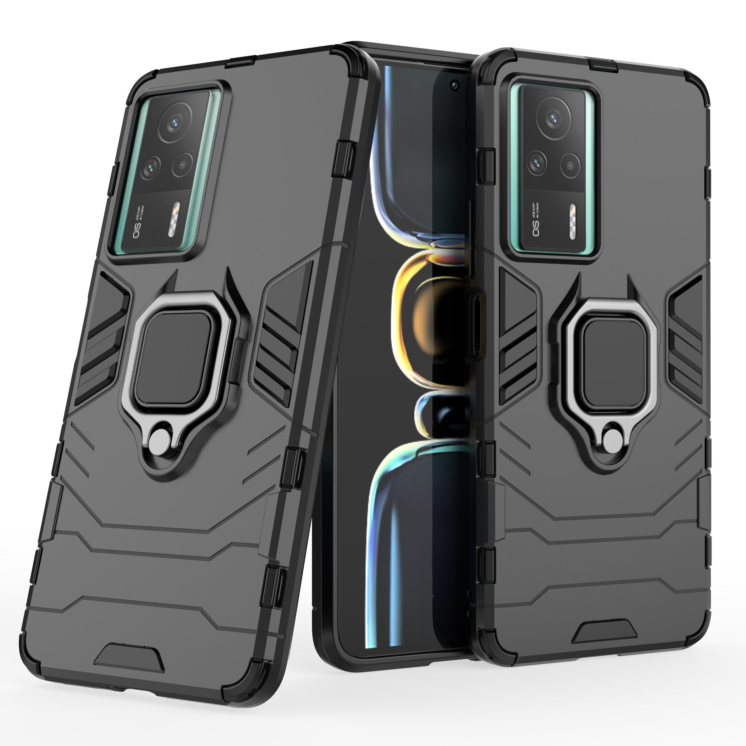 TPU PC Phone Case for Xiaomi Redmi K60E 5G Stable Ring Holder Kickstand Shockproof Cover Shell TPU PC Phone Case for Xiaomi Redmi K60E 5G Stable Ring Holder Kickstand Shockproof Cover Shell